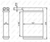 Радиатор печки (отопителя) 52221 NRF