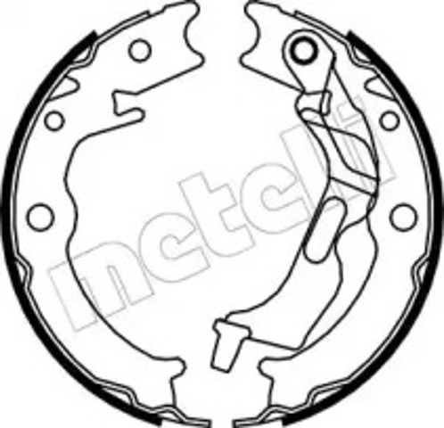 Колодки стояночного тормоза 530052 METELLI