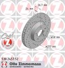 Вентилируемый тормозной диск 530245752 ZIMMERMANN