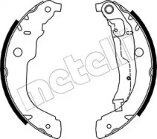 Барабанные колодки 530333 METELLI