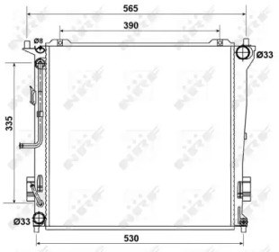 Радиатор 53163 NRF