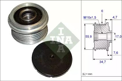 Инерционный шкив 535010610 INA