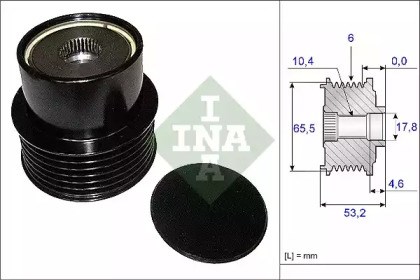 Шків генератора 535019510 INA