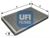 Фильтр салона угольный 5417400 UFI