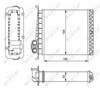 Радиатор печки (отопителя) 54284 NRF