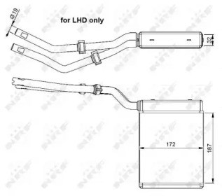 NRF 54303 Радиатор печки в наличии Чернигов