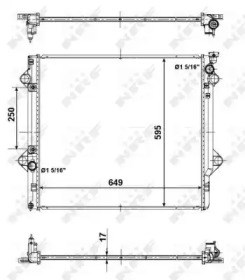 Радиатор охлаждения 56104 NRF