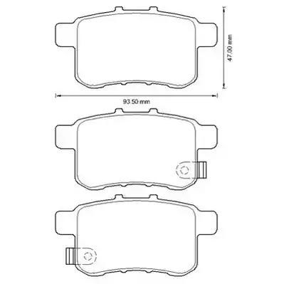 Колодки тормозные дисковые комплект 572626J BENDIX
