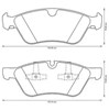 Колодки тормозные передние дисковые 573175JC BENDIX