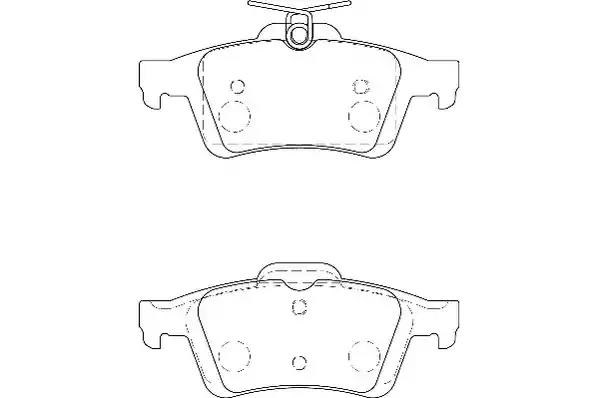 Колодки гальмові задні, дискові 573186D Jurid/Bendix