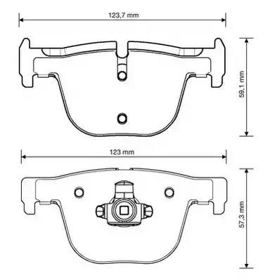 Задние тормозные колодки 573354J BENDIX