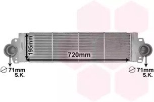 VAN WEZEL 58004233 Радиатор интеркуллера в наличии Каменское