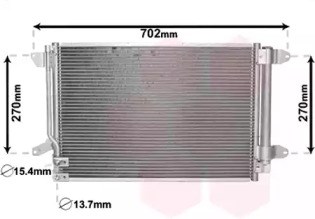 VAN WEZEL 58005330 Радиатор кондиционера в наличии Украина