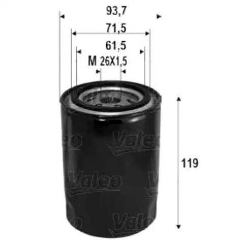 Масляный фильтр двигателя 586090 VALEO