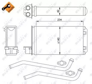 Радиатор отопителя Peugeot 205 1