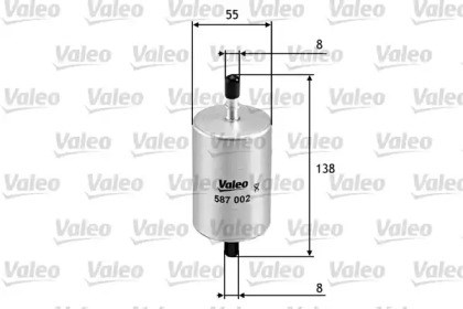 Фильтр топливный 587002 VALEO