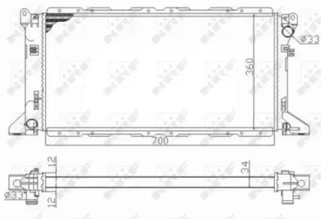 Радиатор 59013 NRF