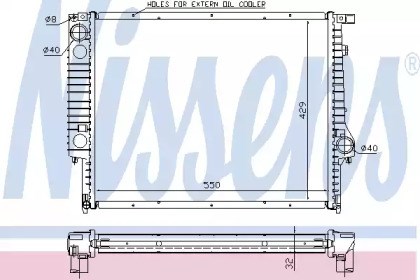 Радиатор основной 60759A NISSENS