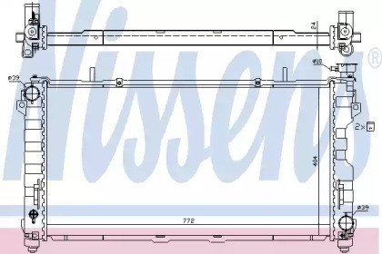 Радиатор основной 61005 NISSENS