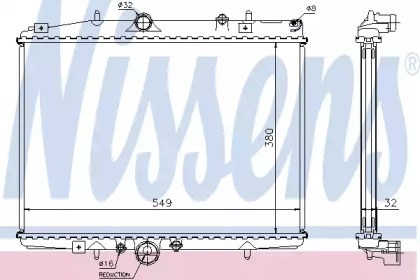 Радиатор водяной 61292A NISSENS