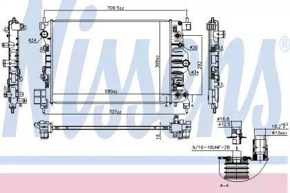 Радиатор 61715 Nissens