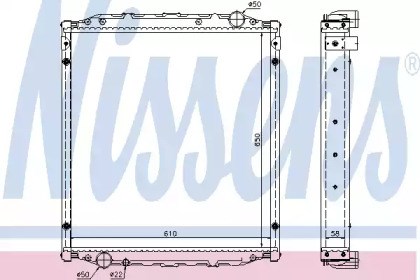 Радиатор основной 62876A NISSENS