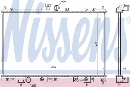 Радиатор охлаждения 628976 NISSENS