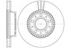 Тормоз дисковый передний 630410 REMSA