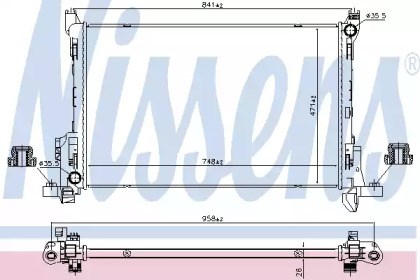 Радиатор охлаждения 630792 NISSENS