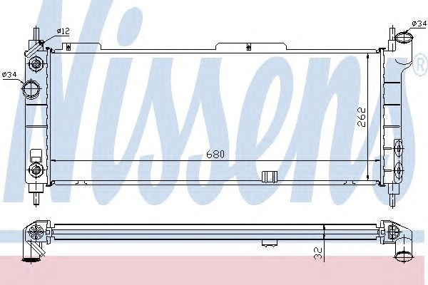 NISSENS 632921 Радиатор в наличии Черновцы