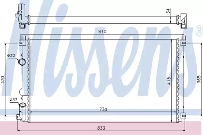 Радиатор охлаждения 63819 NISSENS
