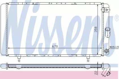 Радиатор водяной 63911A NISSENS