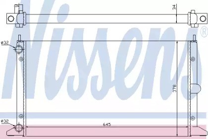 Радиатор охлаждения 63993 NISSENS