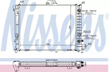 Радиатор водяной 64033A NISSENS