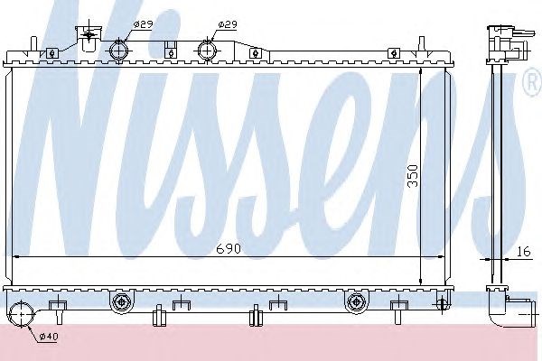 Радиатор 64115 NISSENS
