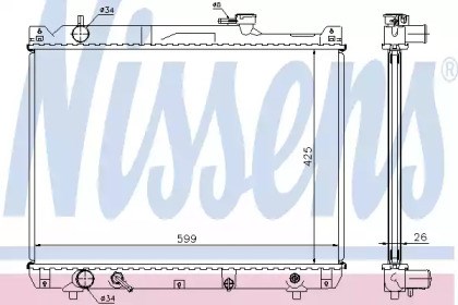 Радиатор основной 64194A NISSENS