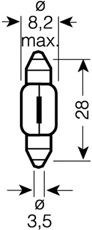 Лампочка накаливания 6428 OSRAM