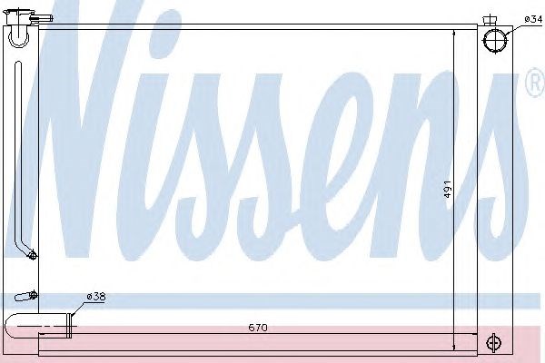 Радиатор 64660 NISSENS