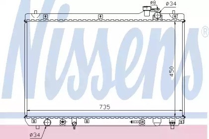 NISSENS 64766 Радиатор охлаждения двигателя в наличии Днепр