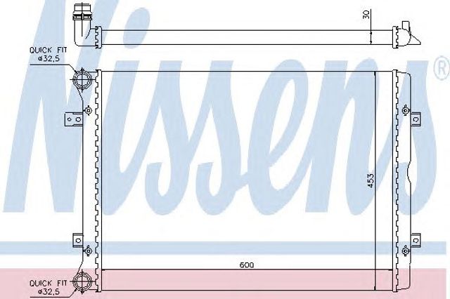 Радиатор охлаждения 65014 NISSENS