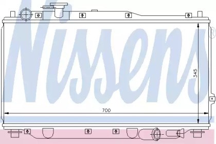 Радиатор охлаждения 66604 NISSENS