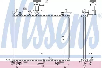 Радиатор 67098 NISSENS