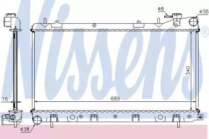Радиатор 67704A NISSENS