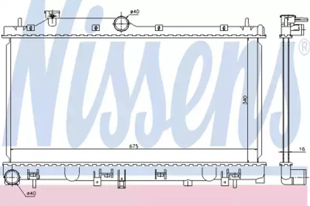 Радиатор 67719 NISSENS