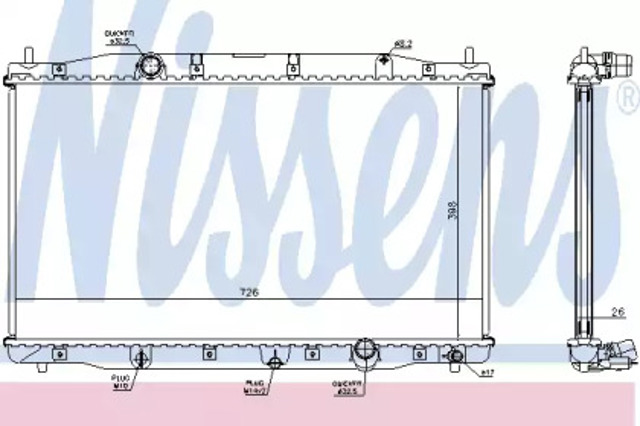 Радиатор 68092 NISSENS
