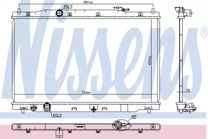 Радиатор основной 681378 NISSENS
