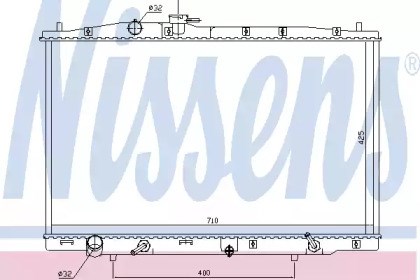 Радиатор охлаждения 681393 NISSENS