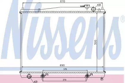 Радиатор 68715 NISSENS