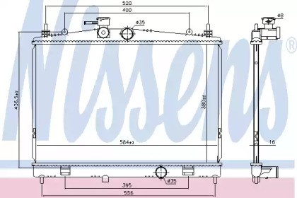 Радиатор основной 68735 NISSENS