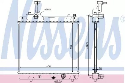 NISSENS 69401 Радиатор в наличии Ирпень